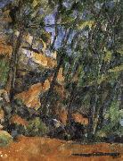 of the stones and park tree Paul Cezanne